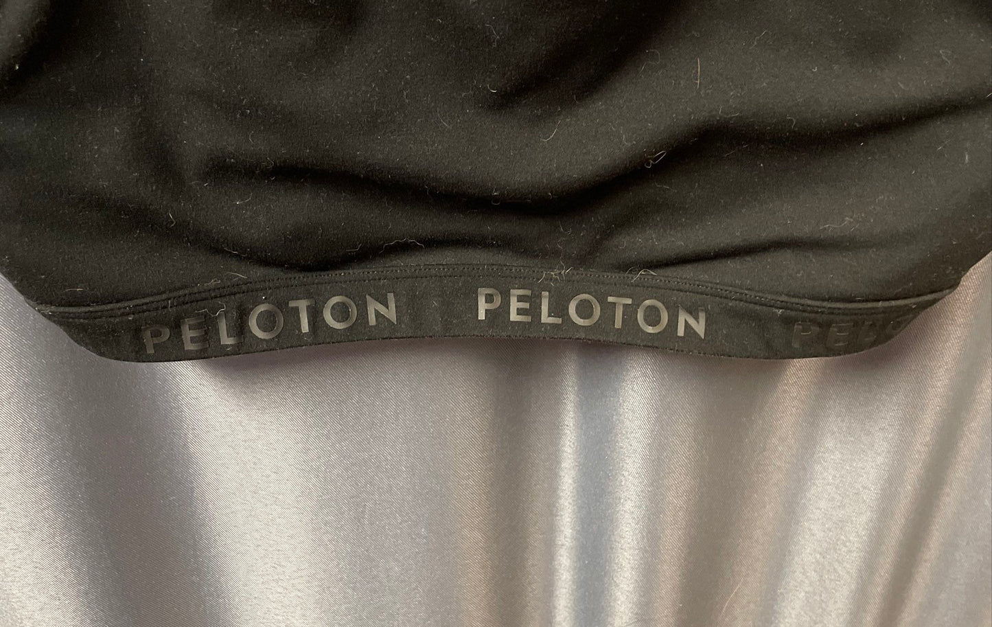 Peloton Women's Black Strappy Criss Cross Back Sports Bra Workout Top Sz M