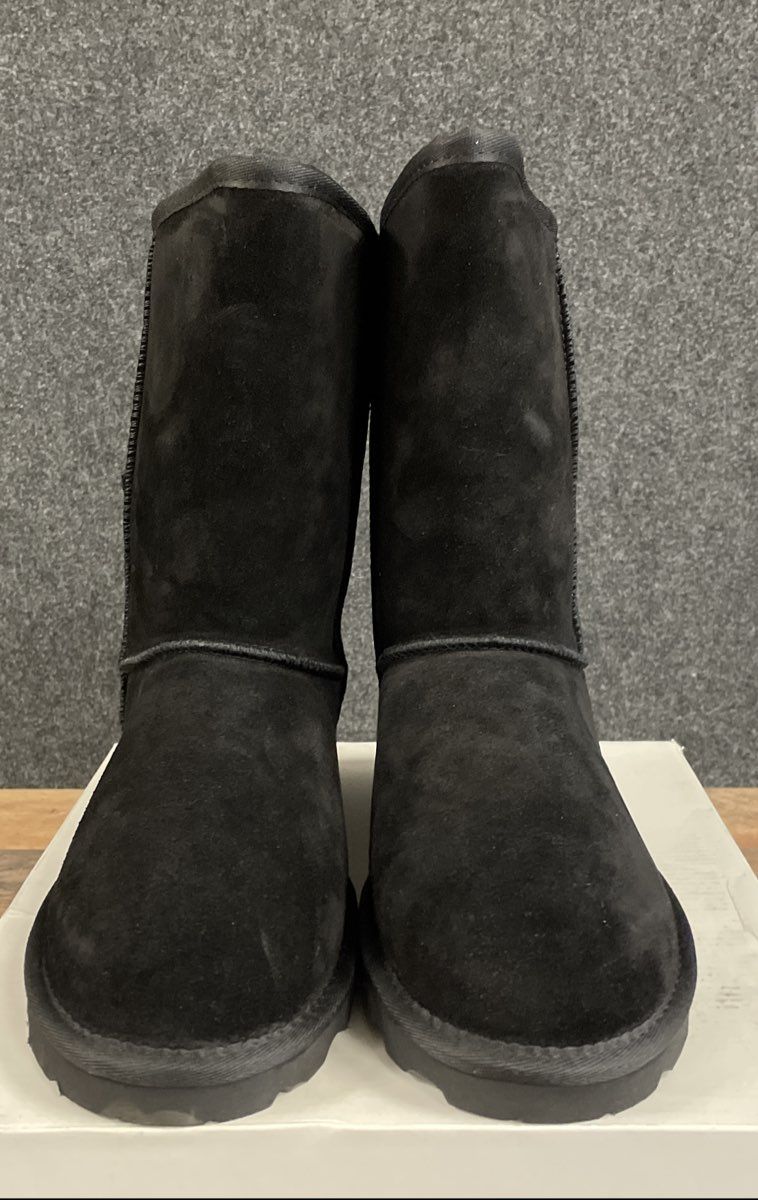 Dream Pairs Sweaty-Buckle Black Knit Back Winter Boots Women's Size 9