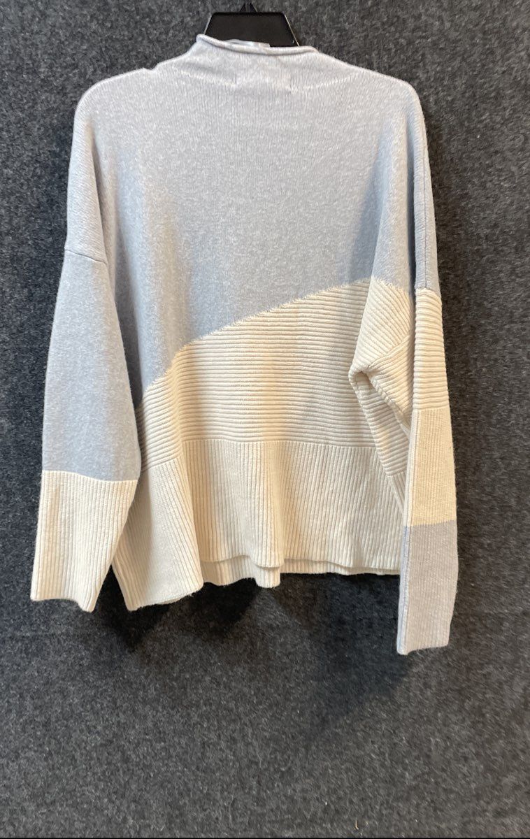 Chloe + Jasmine Women's Mock Neck Colorblock Mixed Knit Sweater NWT Sz 3X
