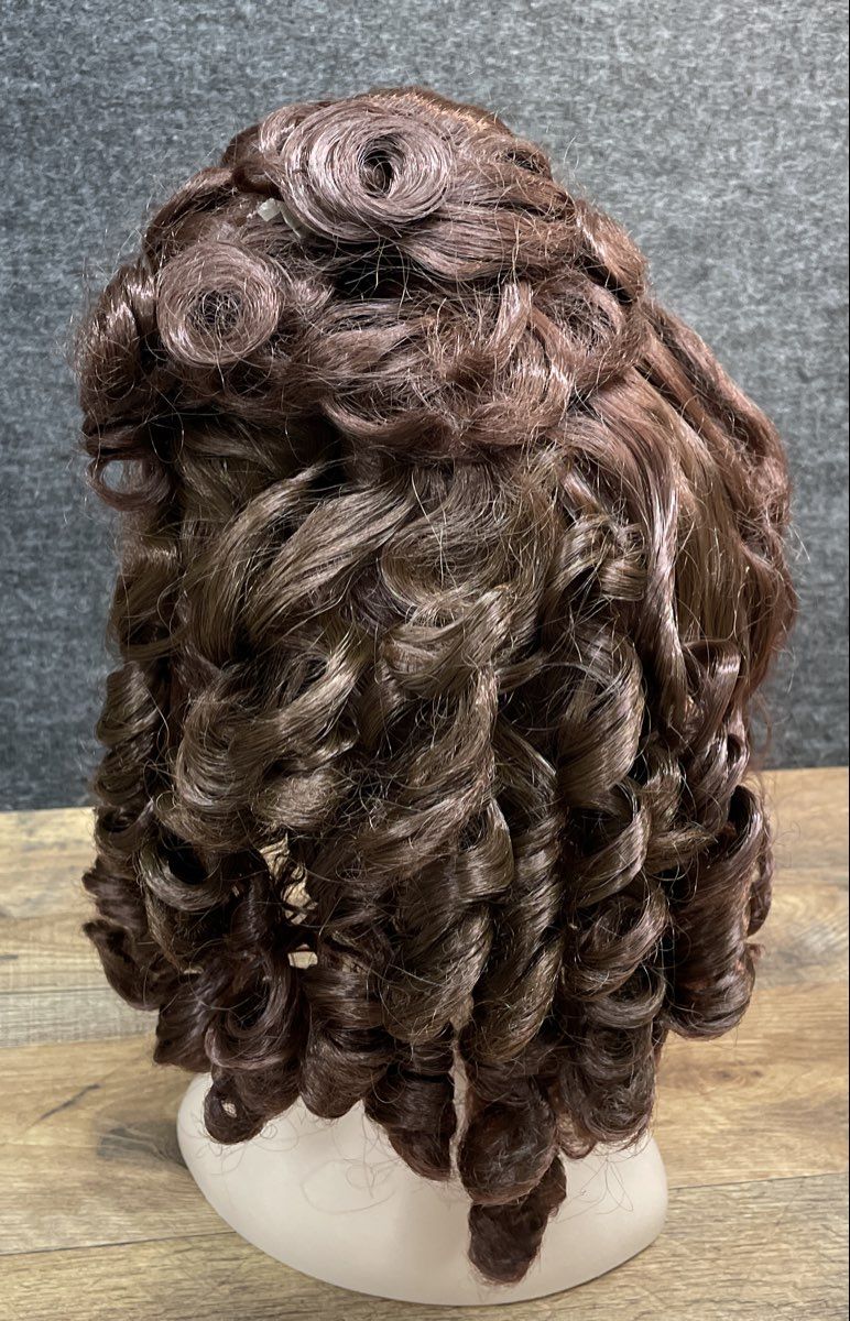 Disney Princess Belle Wig Brown Beauty and the Beast Costume Accessory Curls