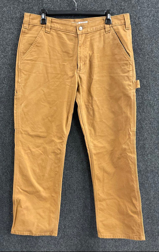 2021 Carhartt Rugged Flex Relaxed Fit Duck Utility Work Pants Tan Sz 34x30