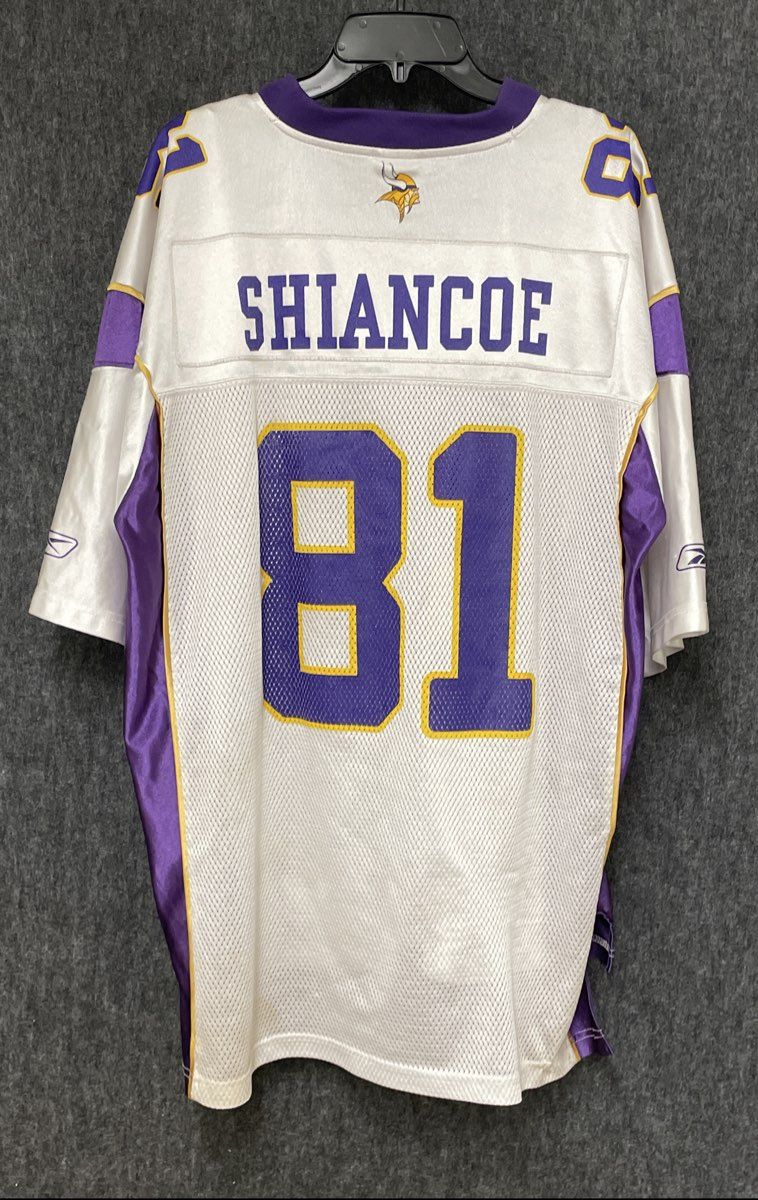Reebok Minnesota Vikings Visanthe Shiancoe 81 NFL Jersey Sz XL
