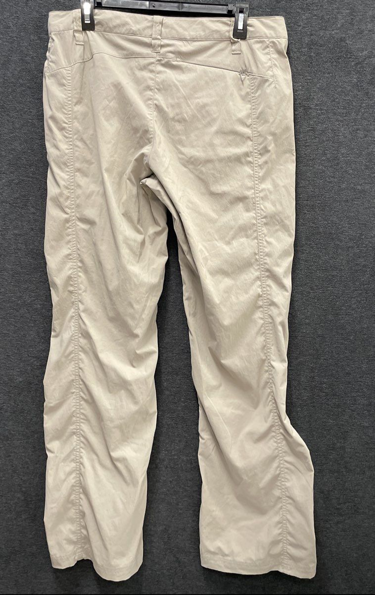 Royal Robbins Women's Discovery Pants Tan Stretch Nylon Hiking Outdoor Sz 12