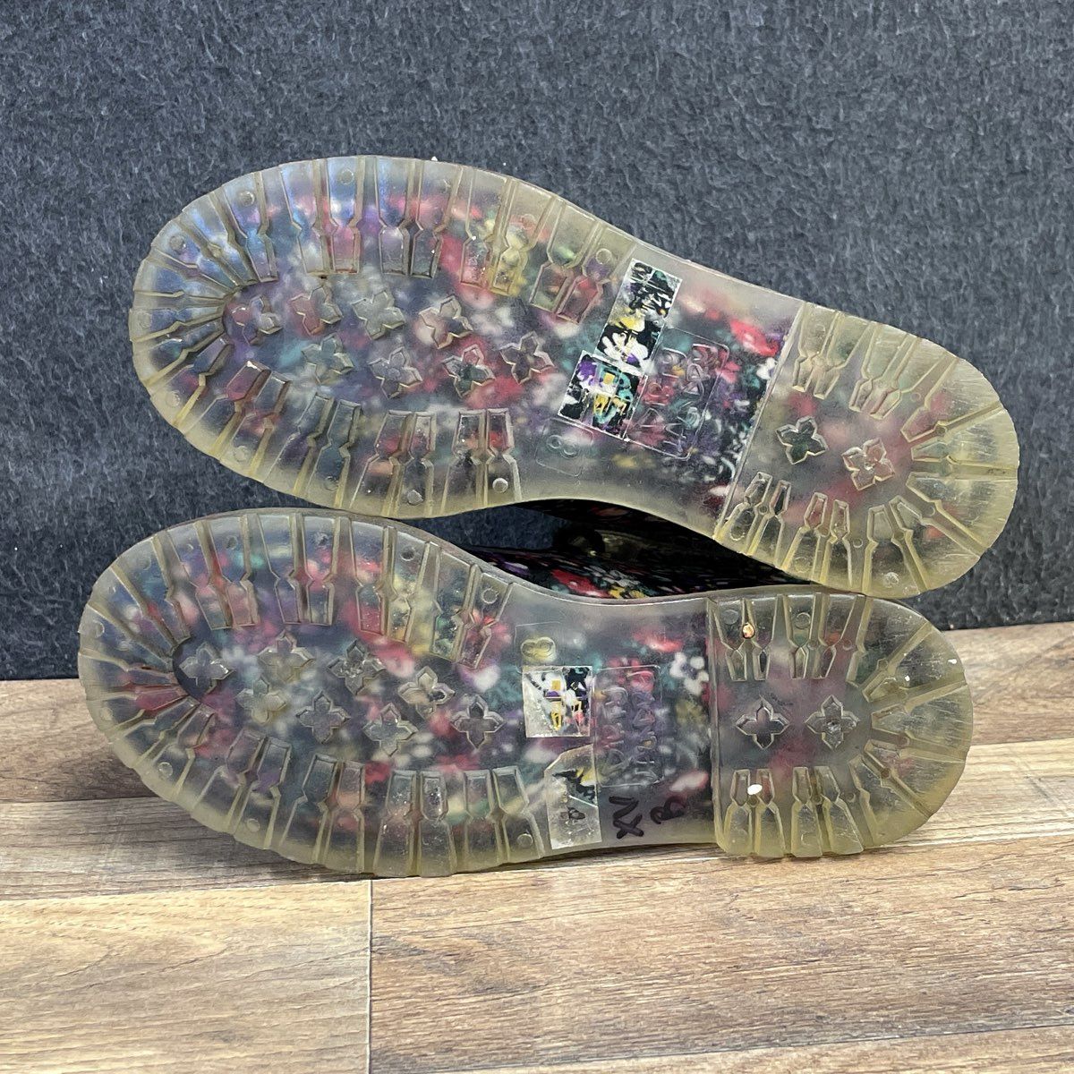 Dirty Laundry Roadie Floral Combat Rain Boots Women's Size 8