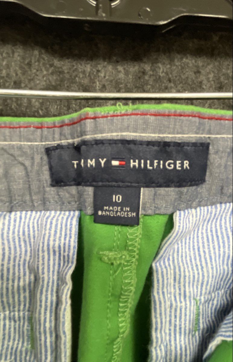 Tommy Hilfiger Women's Green Straight Leg Chino Pants Size 10