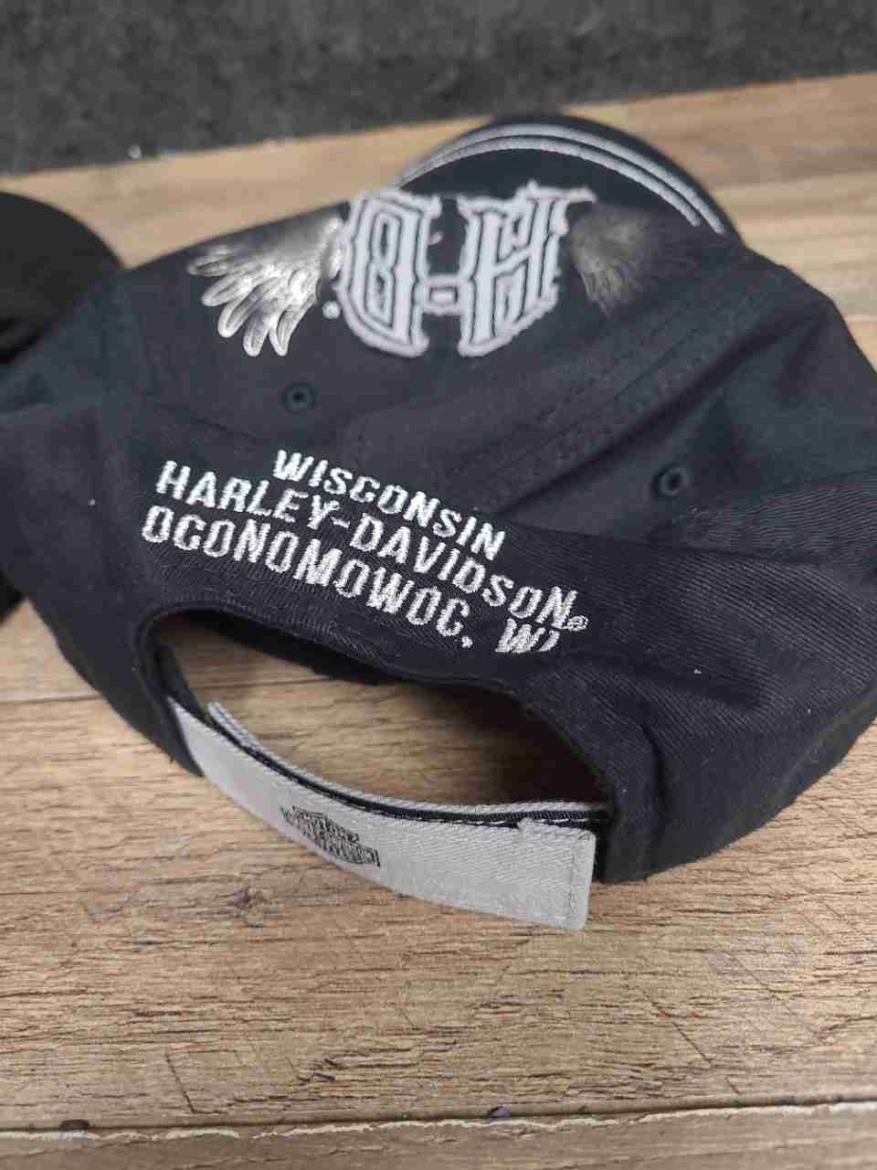 Lot of 2 Harley-Davidson Dealership Hats New York City & Wisconsin Caps OSFA