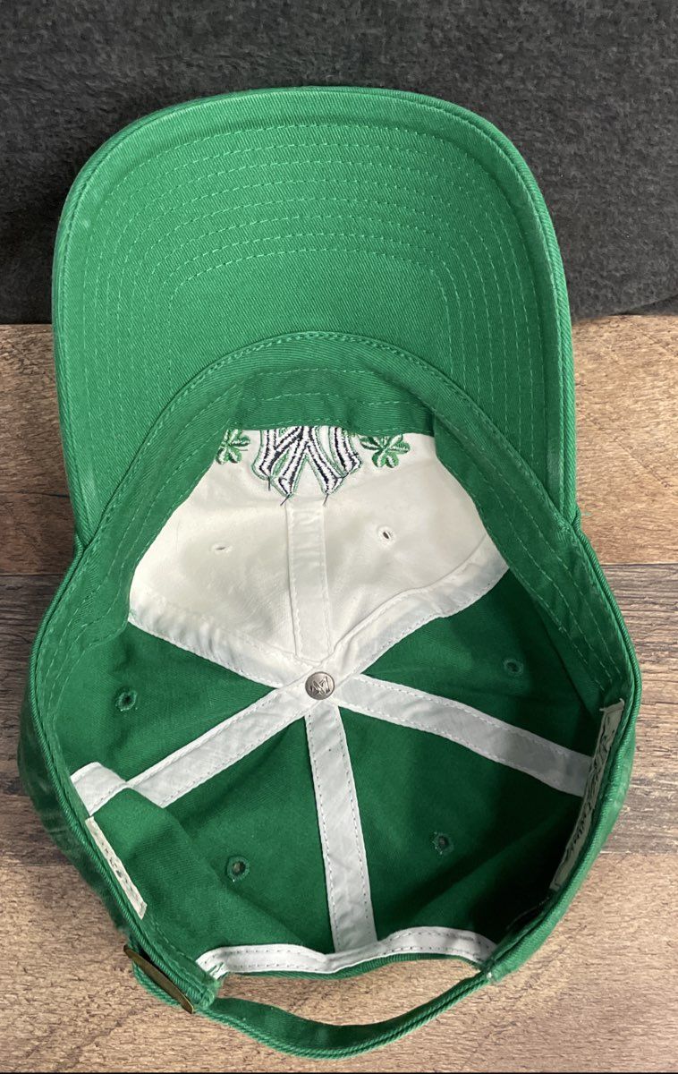'47 New York Yankees St Patrick's Day Green White Shamrock Adjustable Hat OSFA