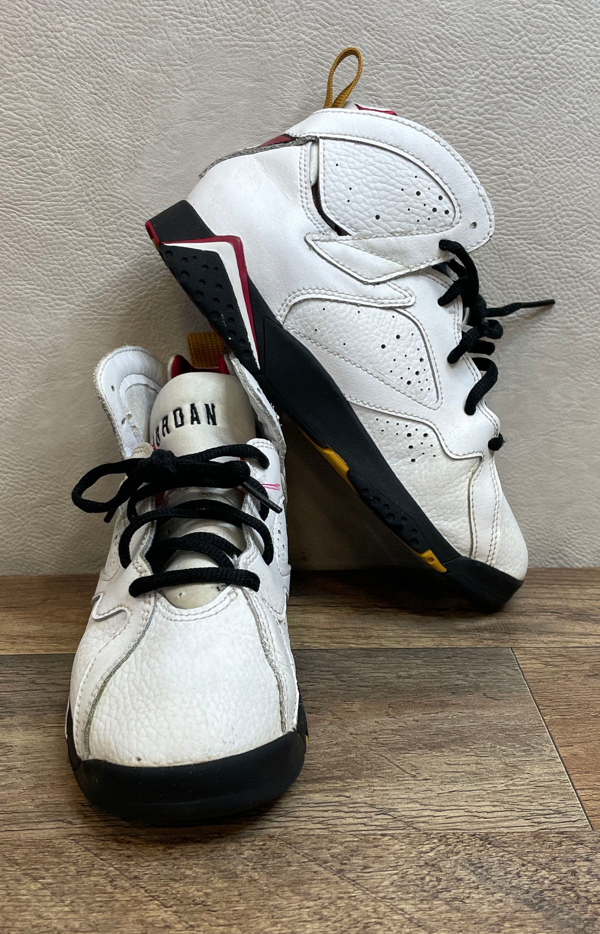 Nike Air Jordan 7 Retro Cardinal White Red Bronze Kids Size 2.5Y