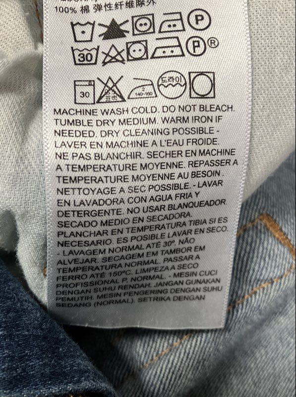 Levi's Men's 502 Regular Taper Fit Blue Denim Jeans Sz 44x29
