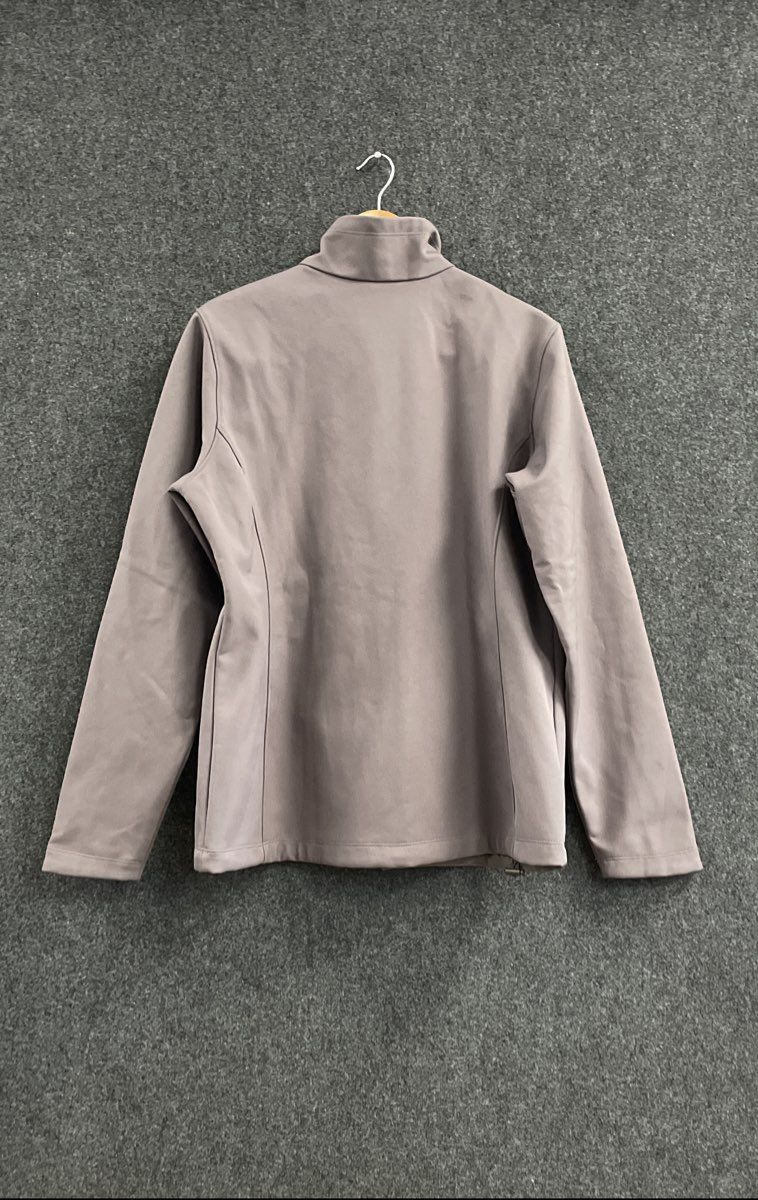 Columbia Women's Mauve Softshell Full Zip Fleece Lined Mock Neck Jacket Sz L
