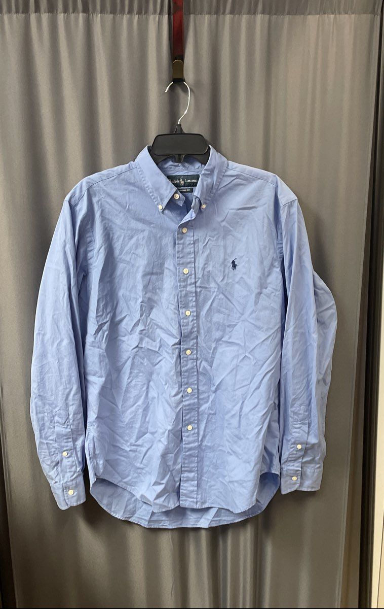 Polo Ralph Lauren Men's Blue Classic Fit Oxford Button Down Shirt Sz M