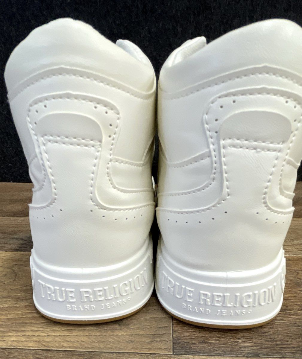 True Religion Men's White Gum Classic High Top Sneakers Size 11