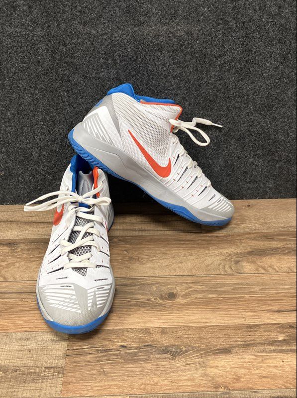 Nike Zoom Get Buckets White Team Orange Blue Basketball Shoes Size 13