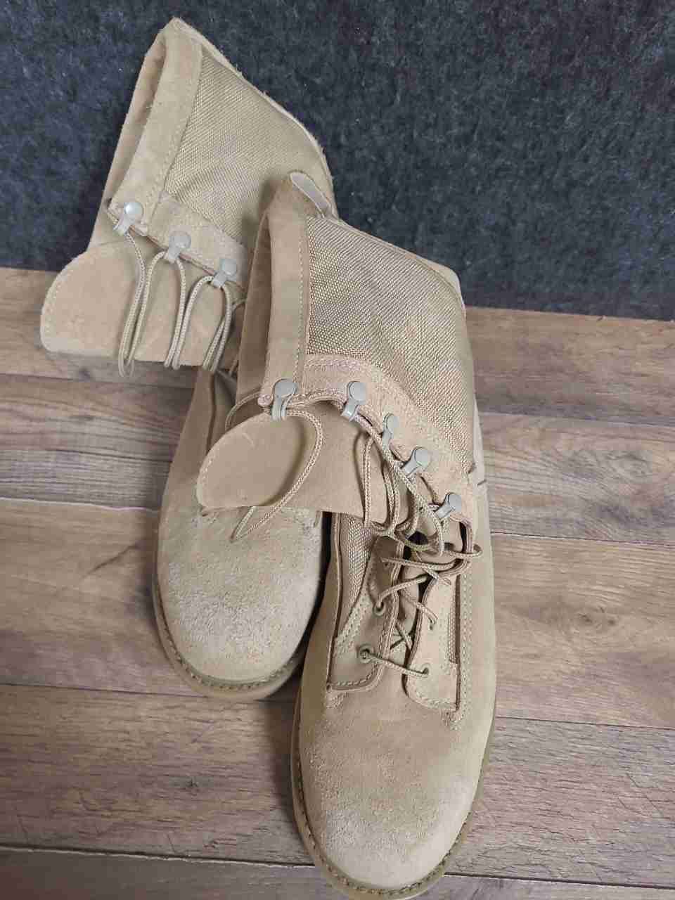Bates E30500C Tan Suede Gore-Tex Military Combat Boots Size 11.5 R