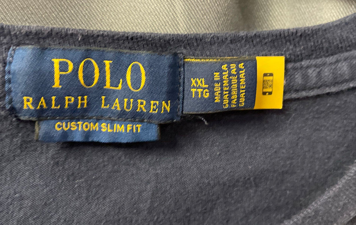 Polo Ralph Lauren Men's Navy Custom Slim Fit Script Graphic T-Shirt Sz XXL