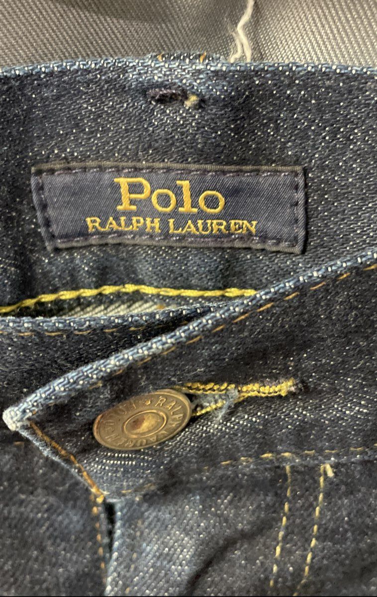 Polo Ralph Lauren Men's Dark Indigo Blue Straight Leg Denim Jeans Sz 46x30