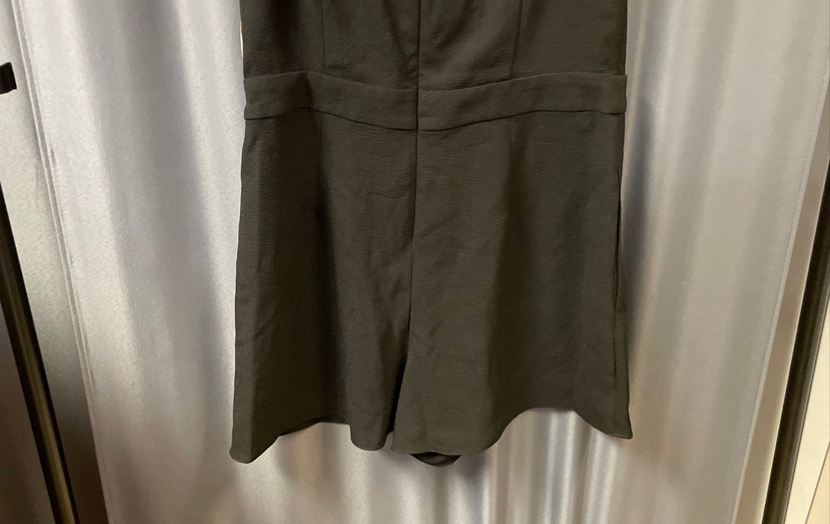 Rachel Roy Women's June Romper Black Sleeveless Twist Front Cutout Sz 8 NWT