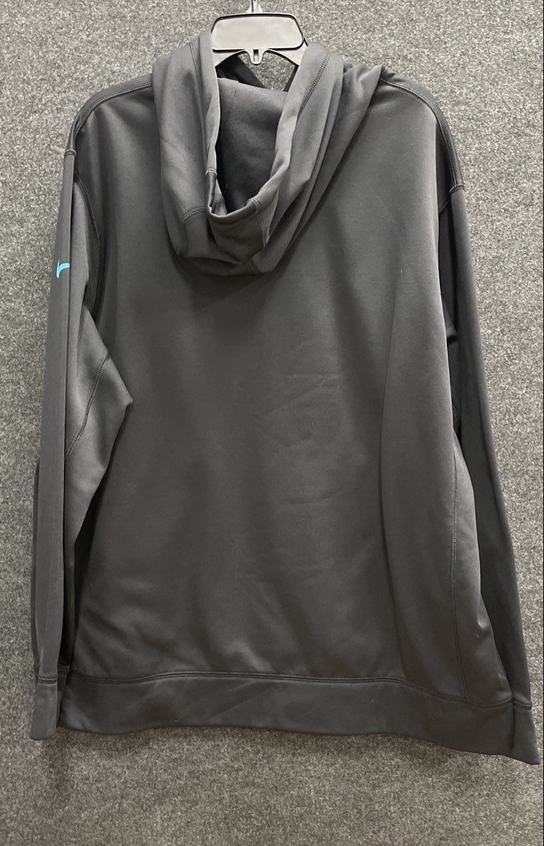 Nike Men's Carolina Panthers NFL Therma-FIT Pullover Hoodie Black Sz XXL