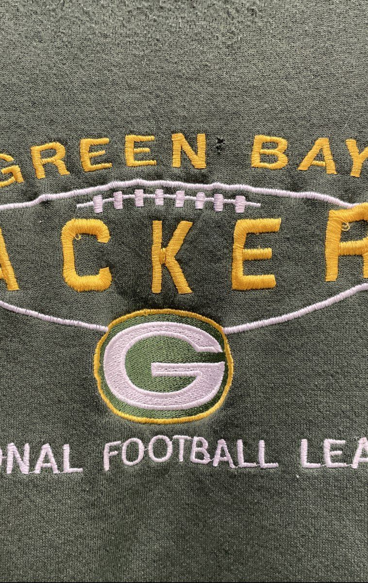 Vintage 90s Logo Athletic Green Bay Packers NFL Embroidered Cut-Off Sz XL