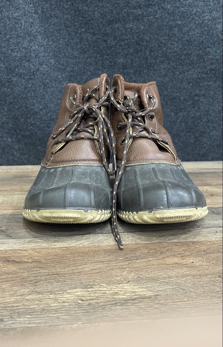 London Fog Collection Brown Leather Duck Boots Men's Size 9
