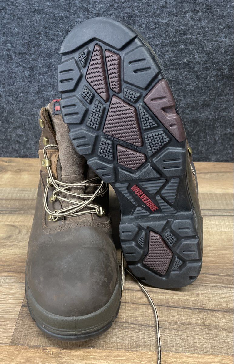 Wolverine W10315 EPX Brown Leather Waterproof Work Boots Men's Size 9.5 EW