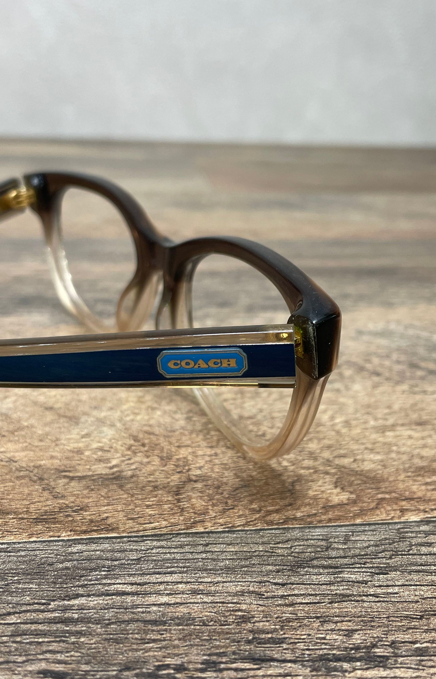 Coach Transparent Brown Gradient HC 6187 Eyeglass Frames Round 52-18-140