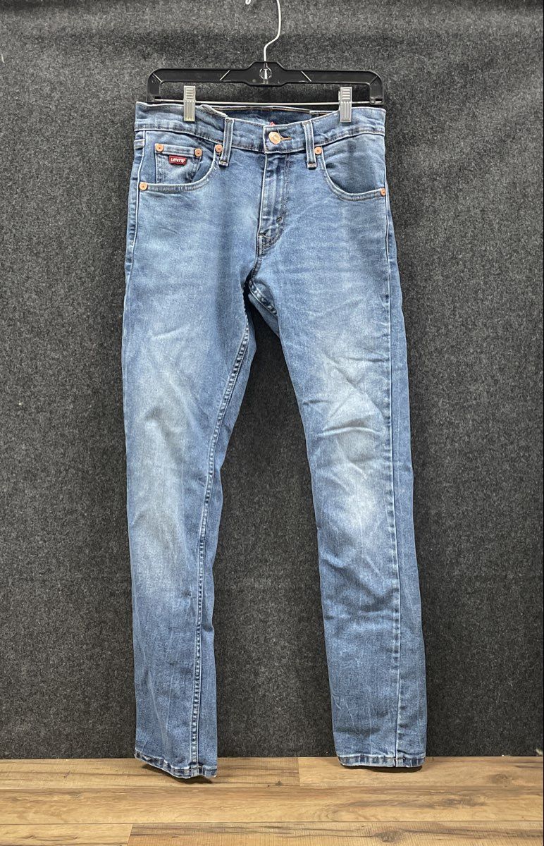 Levi's Men's 65504 Skinny Taper Jeans Light Wash Blue Stretch Denim Sz 30x32