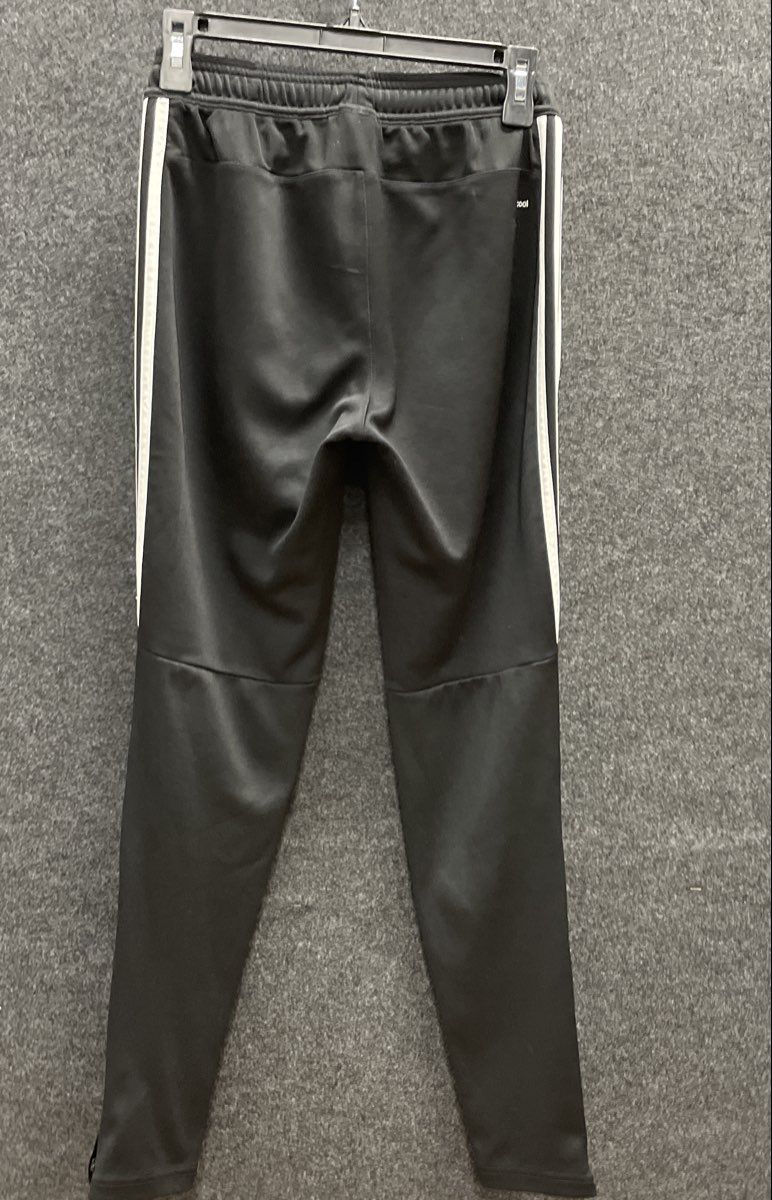 Adidas Men's Black Climalite Tiro Training Track Pants White 3-Stripes Size S