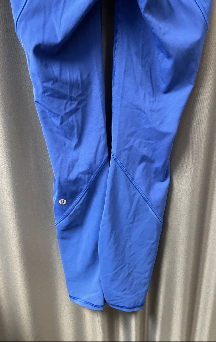 Lululemon Women's Blue Fast and Free High-Rise Tight 25" Leggings Sz 2