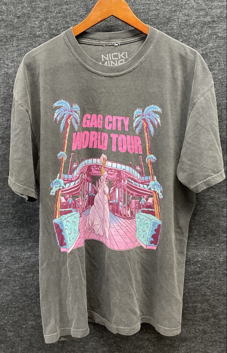 Nicki Minaj Pink Friday 2 Gag City World Tour T-Shirt Bravado Sz XL