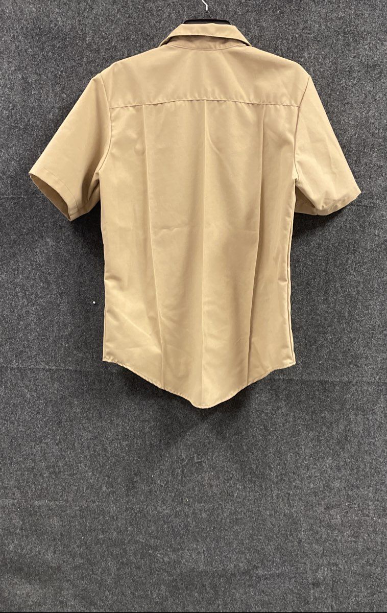 Defense Logistics Agency Men's Khaki Service Type I Poly Wool Shirt Size M