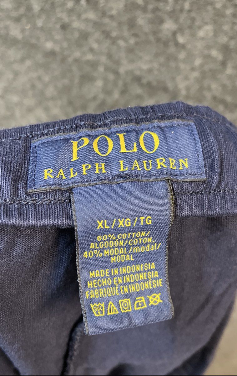 Polo Ralph Lauren Men's Navy Blue Knit Sleep Lounge Shorts Cotton Modal Sz XL