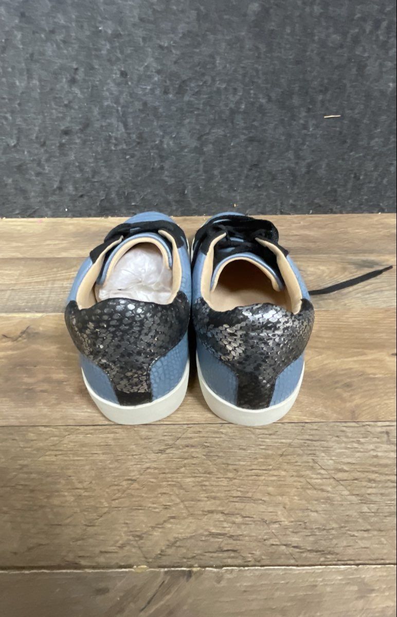 Journee Collection Camila Blue Croc Fashion Sneakers Women's Size 8 Wide