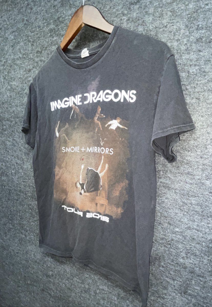 Imagine Dragons Smoke + Mirrors Tour 2015 T-Shirt North American Dates Sz M