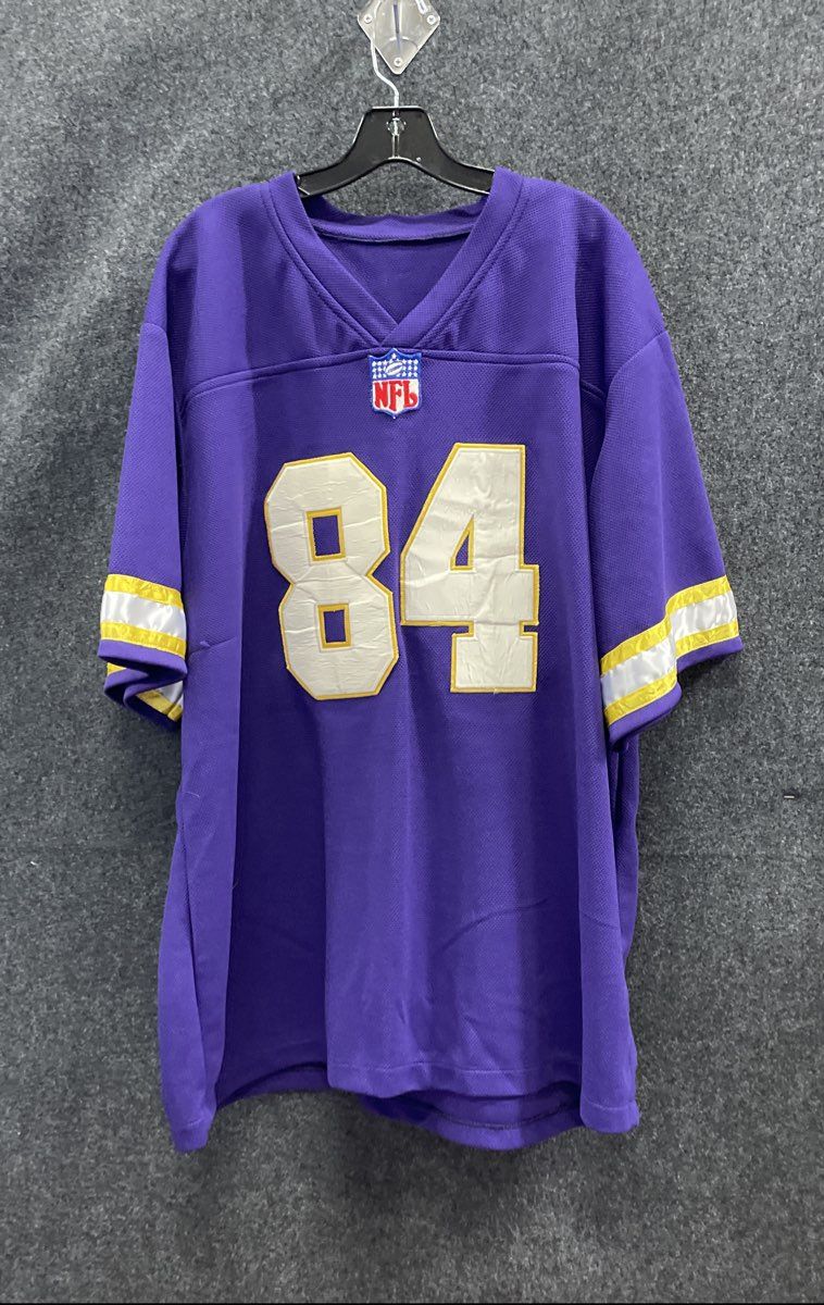 NFL Men's Randy Moss Minnesota Vikings Purple Jersey #84 Football