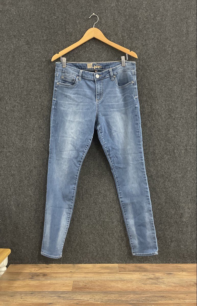 KUT from the Kloth Women's Medium Wash Stretch Denim Skinny Jeans Sz 14