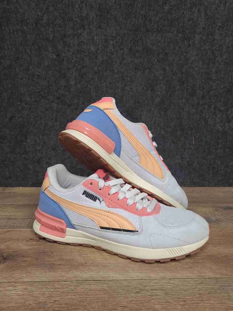 Puma Graviton Tera Blue Peach Pink Women's Lifestyle Sneakers Size 8.5