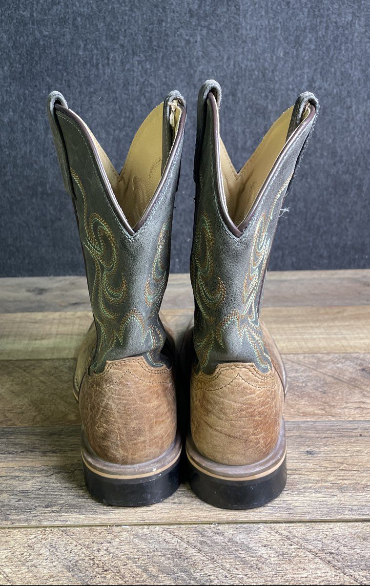 Smoky Mountain Kids Jesse Brown Grey Western Cowboy Boots Youth Size 2