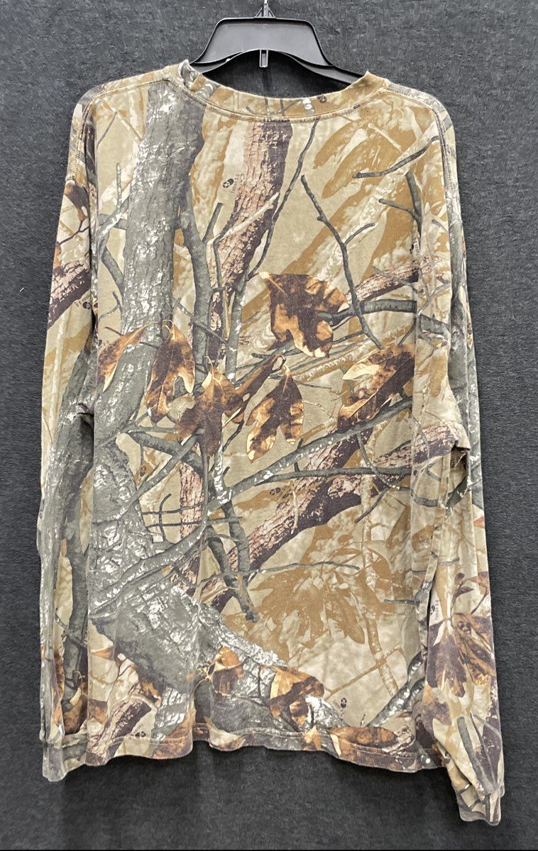 Outfitters Ridge Men's Fusion 3-D Camo Long Sleeve Cotton Pocket T-Shirt 3XL