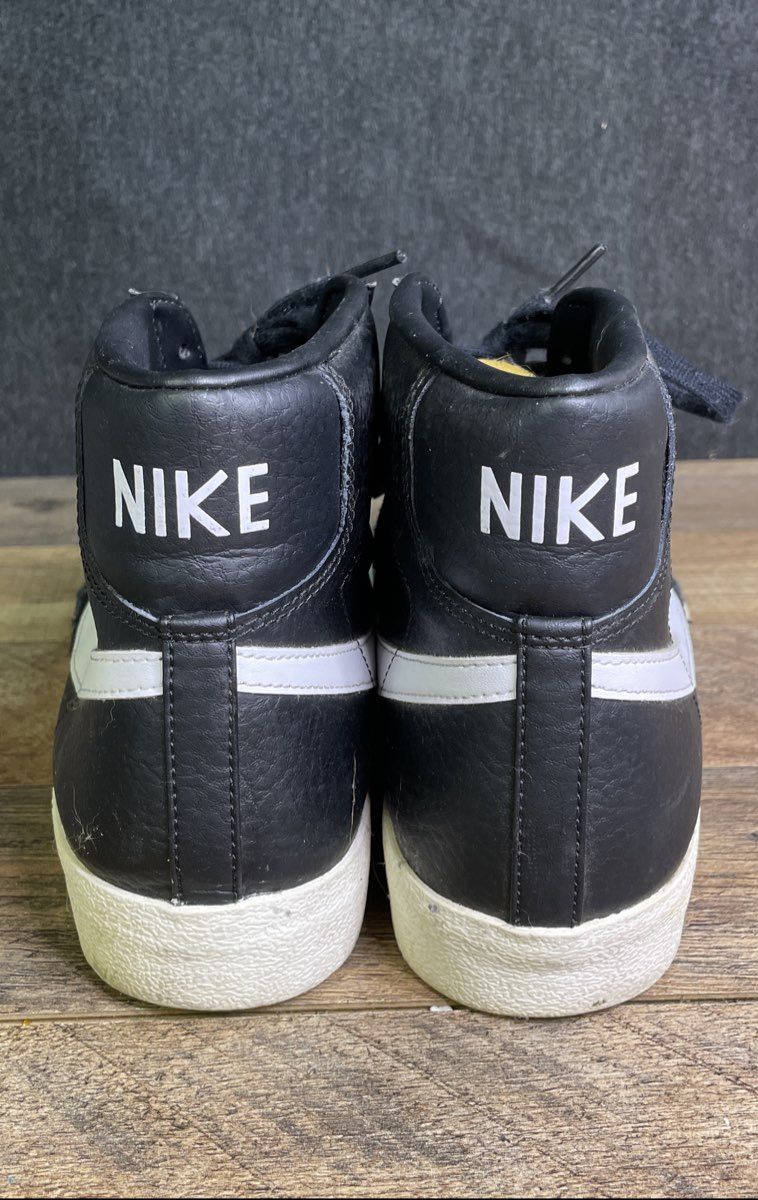 Nike Blazer Mid '77 Vintage Black White Mid Top Sneakers Men's Size 11.5