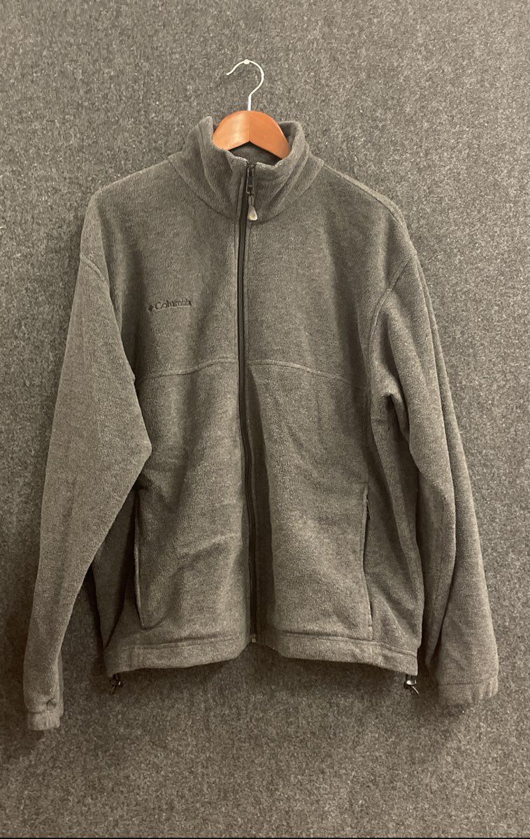 Columbia Men's Steens Mountain 2.0 Full Zip Fleece Jacket Gray Sz L