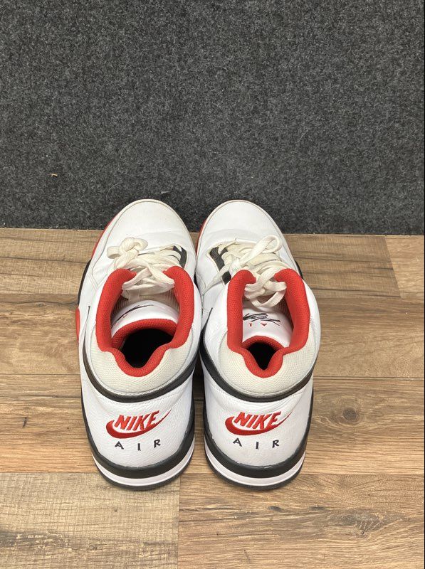 Nike Flight Legacy Men's White Black University Red Basketball Sneakers Size 12