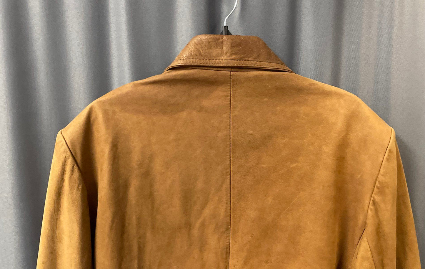 Vintage 90s Winlit Men's Brown Suede Leather Blazer Coat Patch Pockets Size L
