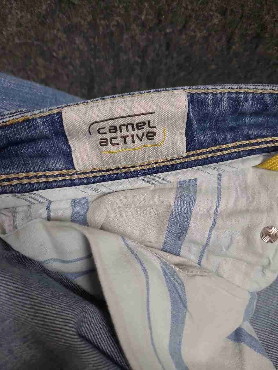 Camel Active Men's Hudson Comfort Fit Blue Wash Stretch Denim Jeans