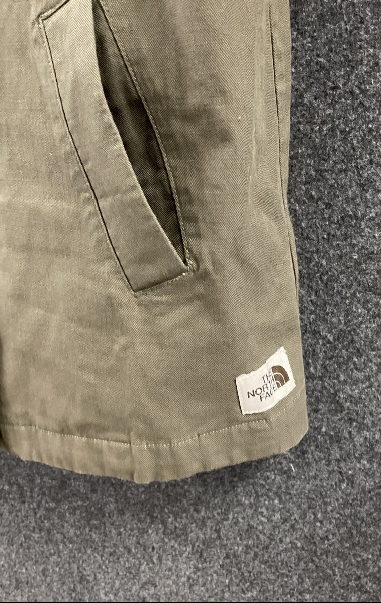 The North Face Women's Olive Green Hooded Full Zip Utility Canvas Jacket Sz S
