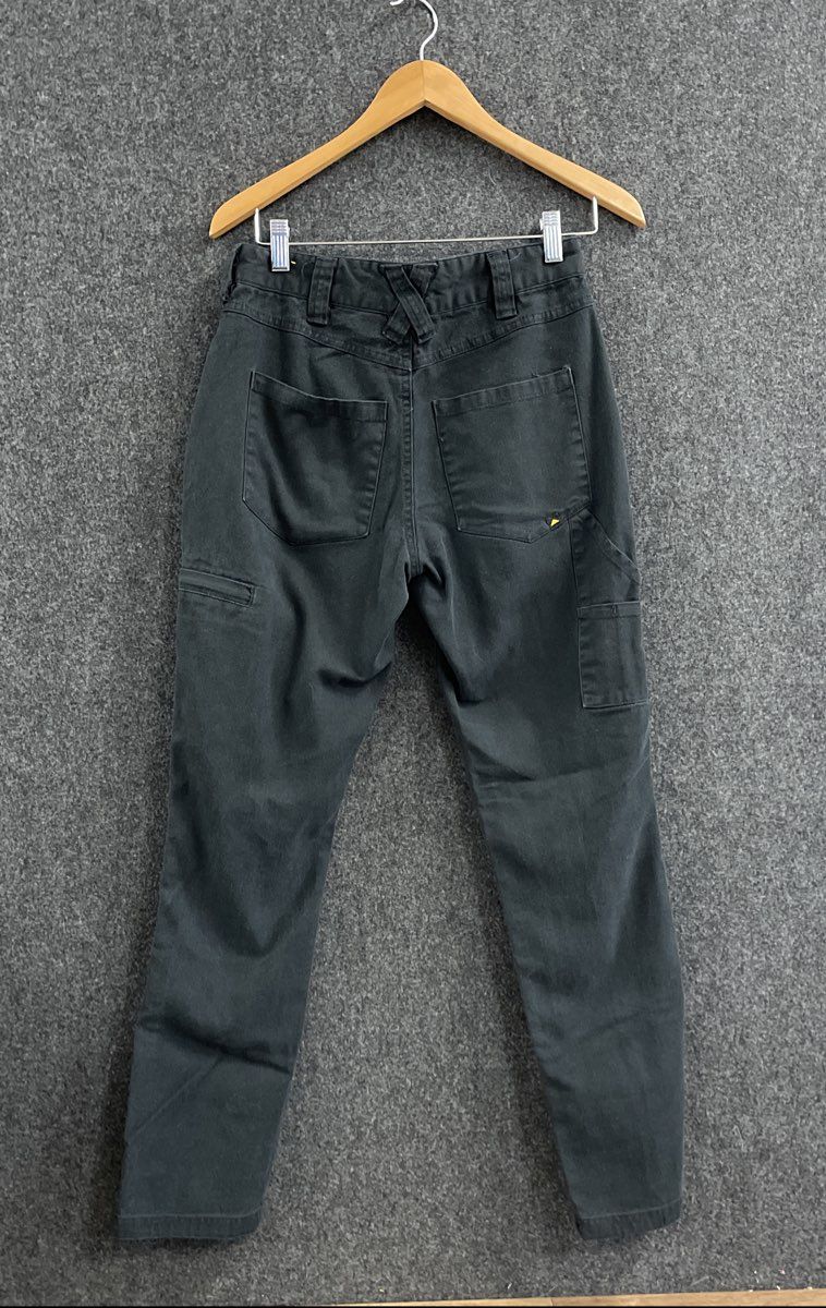 Caterpillar Women's Black Utility Carpenter Canvas Work Pants Sz 2