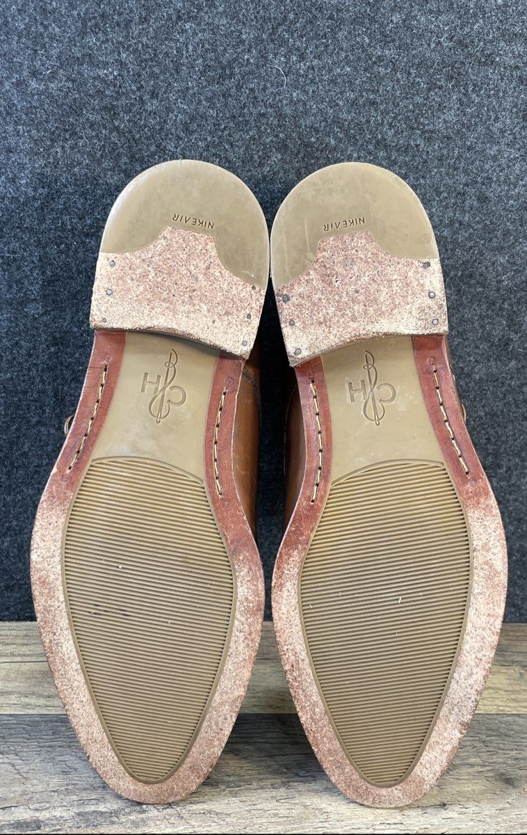 Cole Haan Williams Tan Leather Single Monk Strap Dress Shoes Size 9.5 M