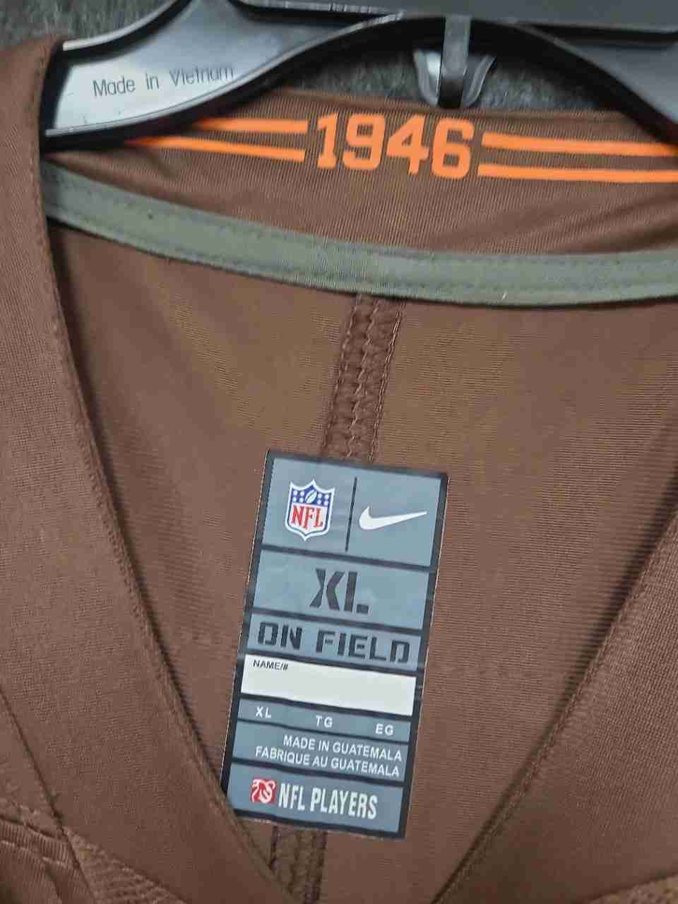 Nike Men's Cleveland Browns Nick Chubb #24 Brown Game Jersey Sz XL