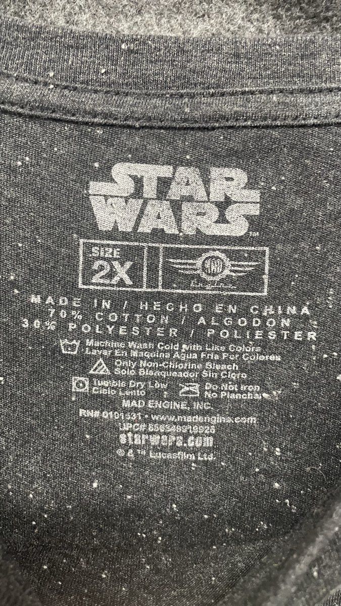 Star Wars Rogue One Death Star Graphic T-Shirt Mad Engine Sz 2XL