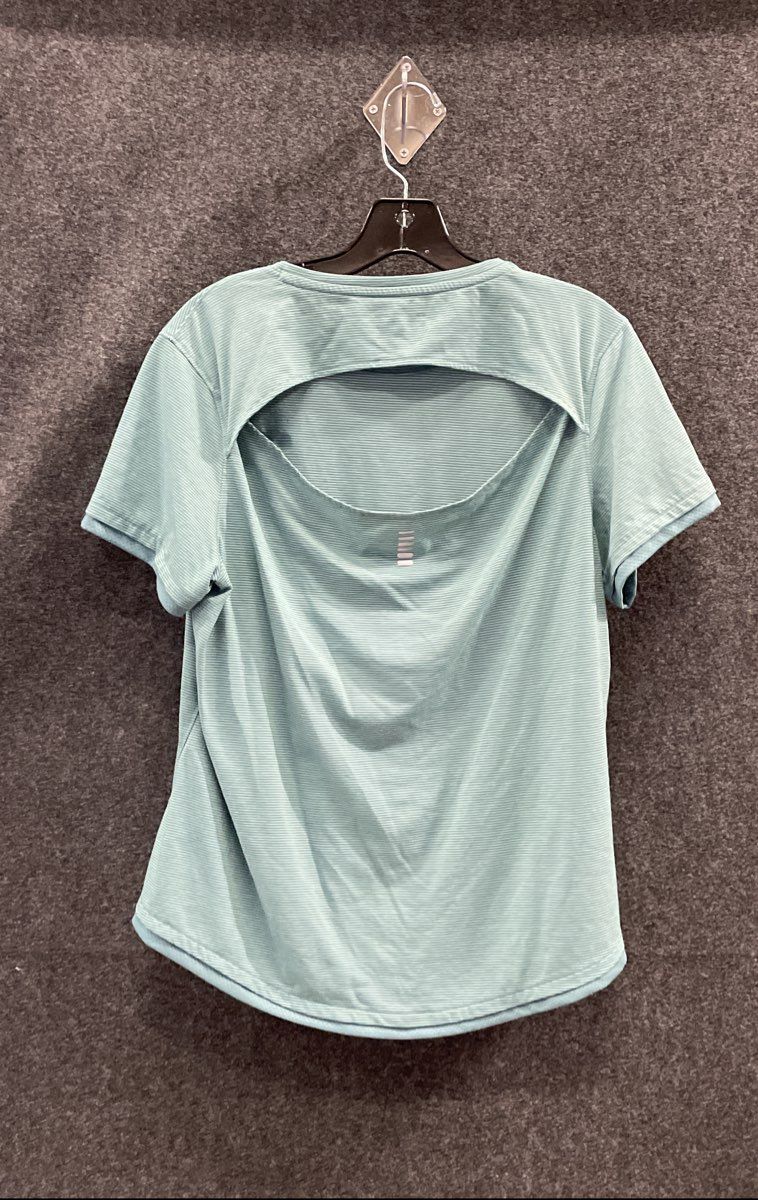 Under Armour Women's Teal Streaker Run HeatGear Open Back Running Shirt Sz XL